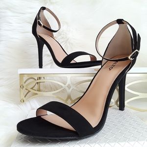 Rialto Ankle Strap High heel Suede Stiletto
